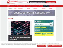 Tablet Screenshot of channelbiz.fr